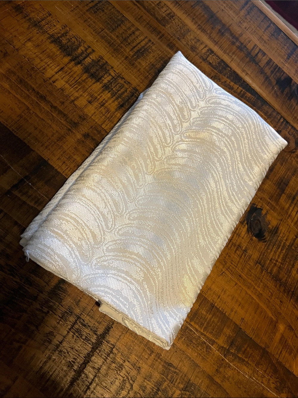 Ivory Shimmery Jacquard Fabric single pillow sham